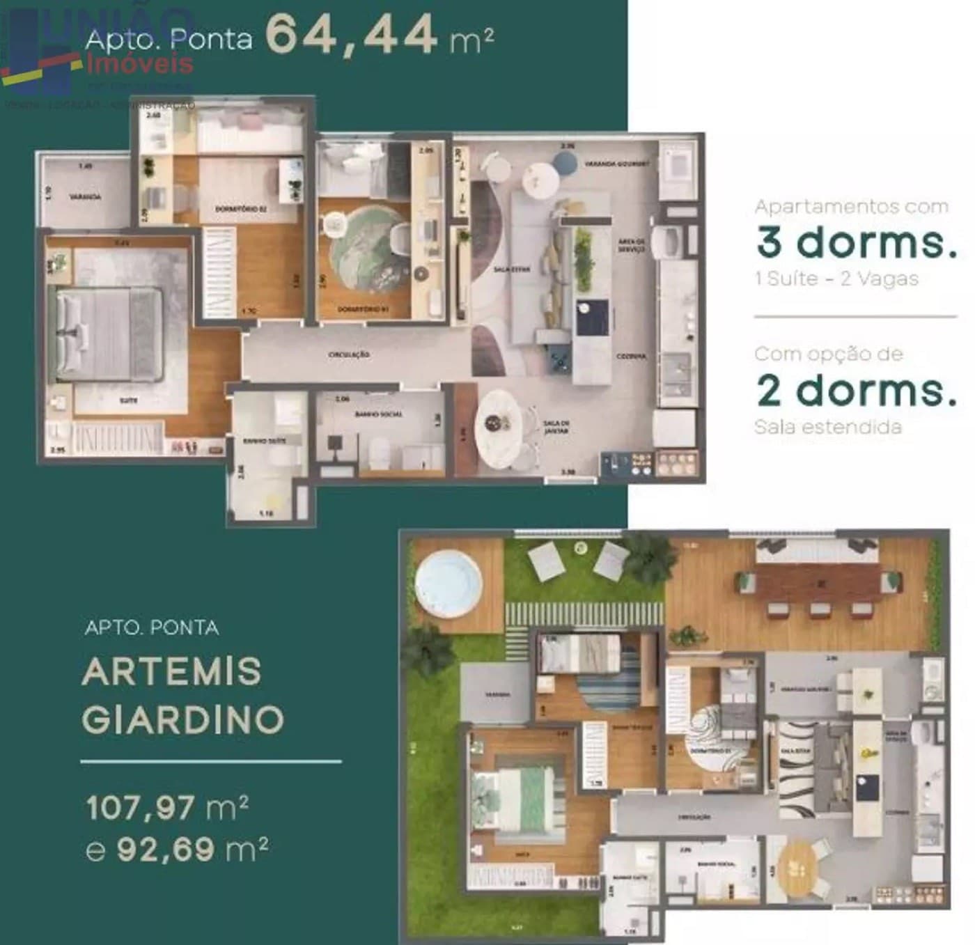 Planta de apartamento de lançamento